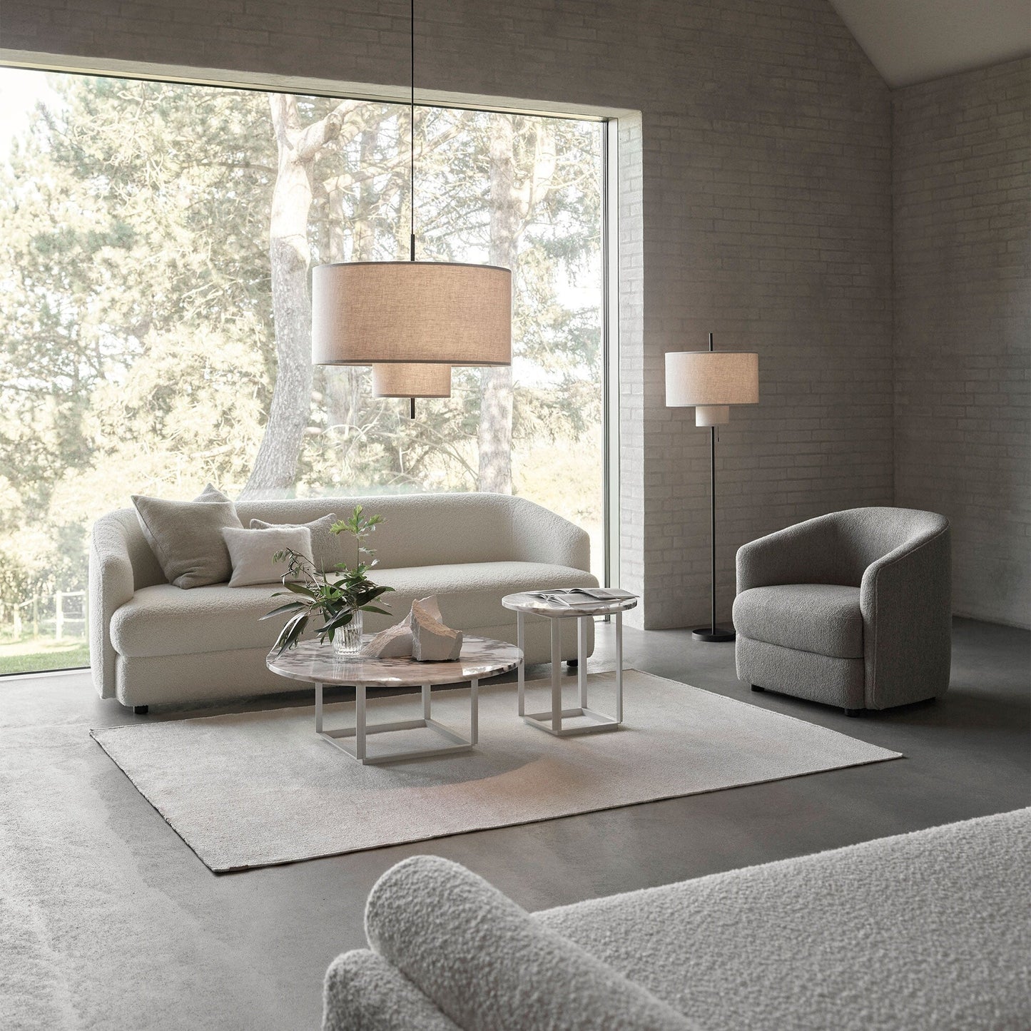 Florence Couchtisch Ø90cm Schwarz