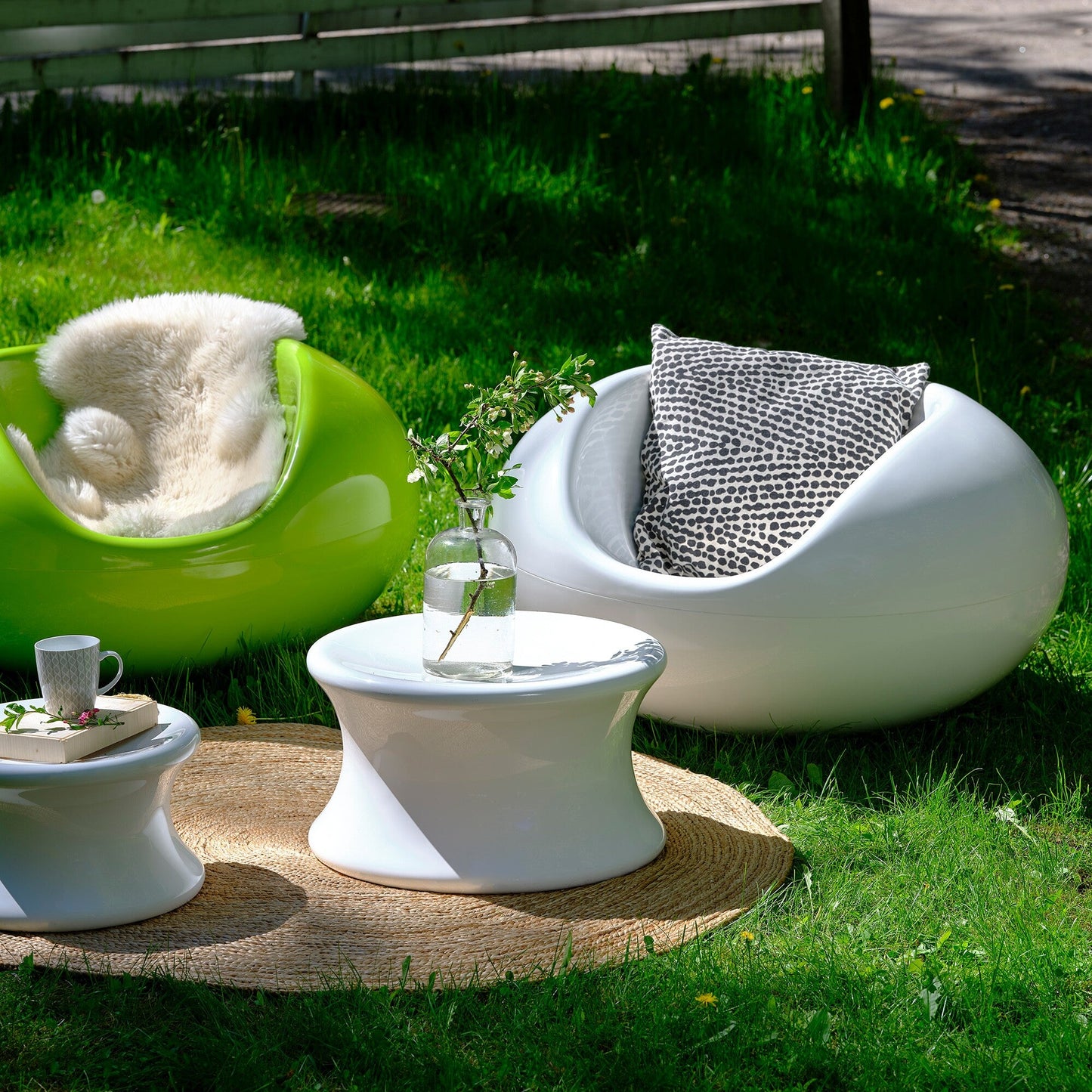 Mushroom Hocker Weiß