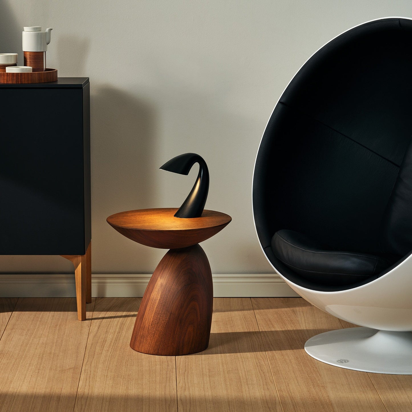 Wooden Parabel Beistelltisch H 47cm