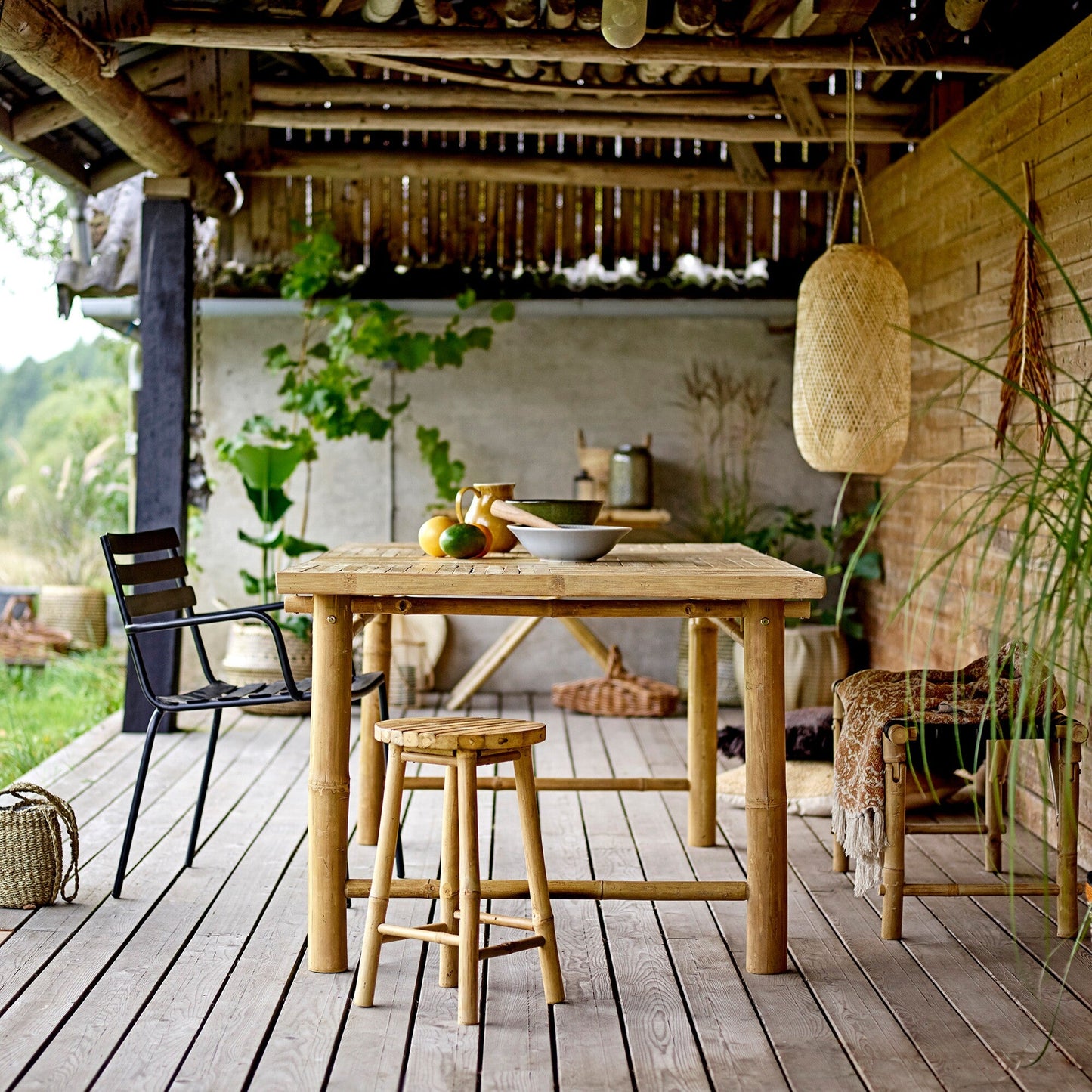 Sole Bambus Gartentisch Natur