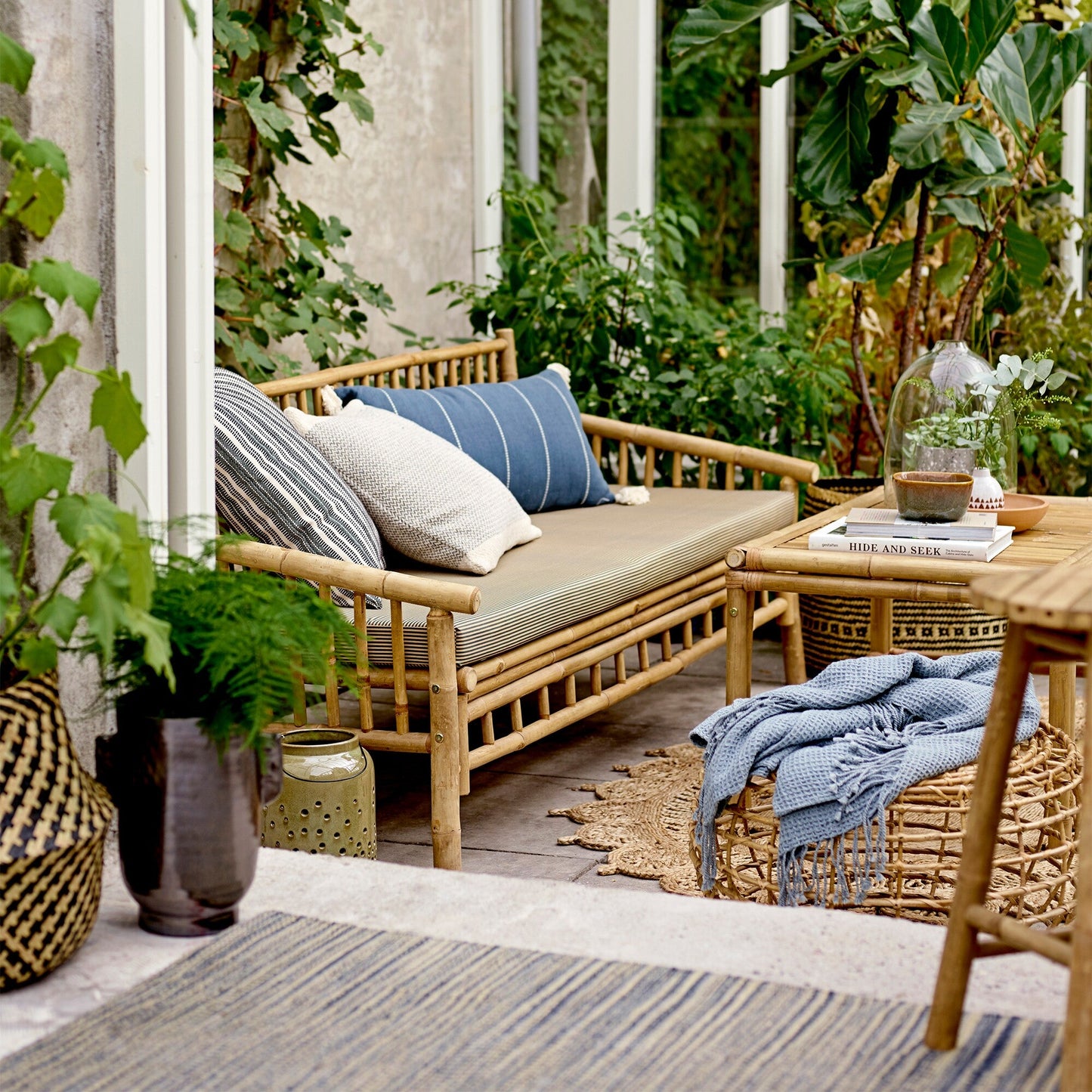 Sole Bambus Gartensofa Natur