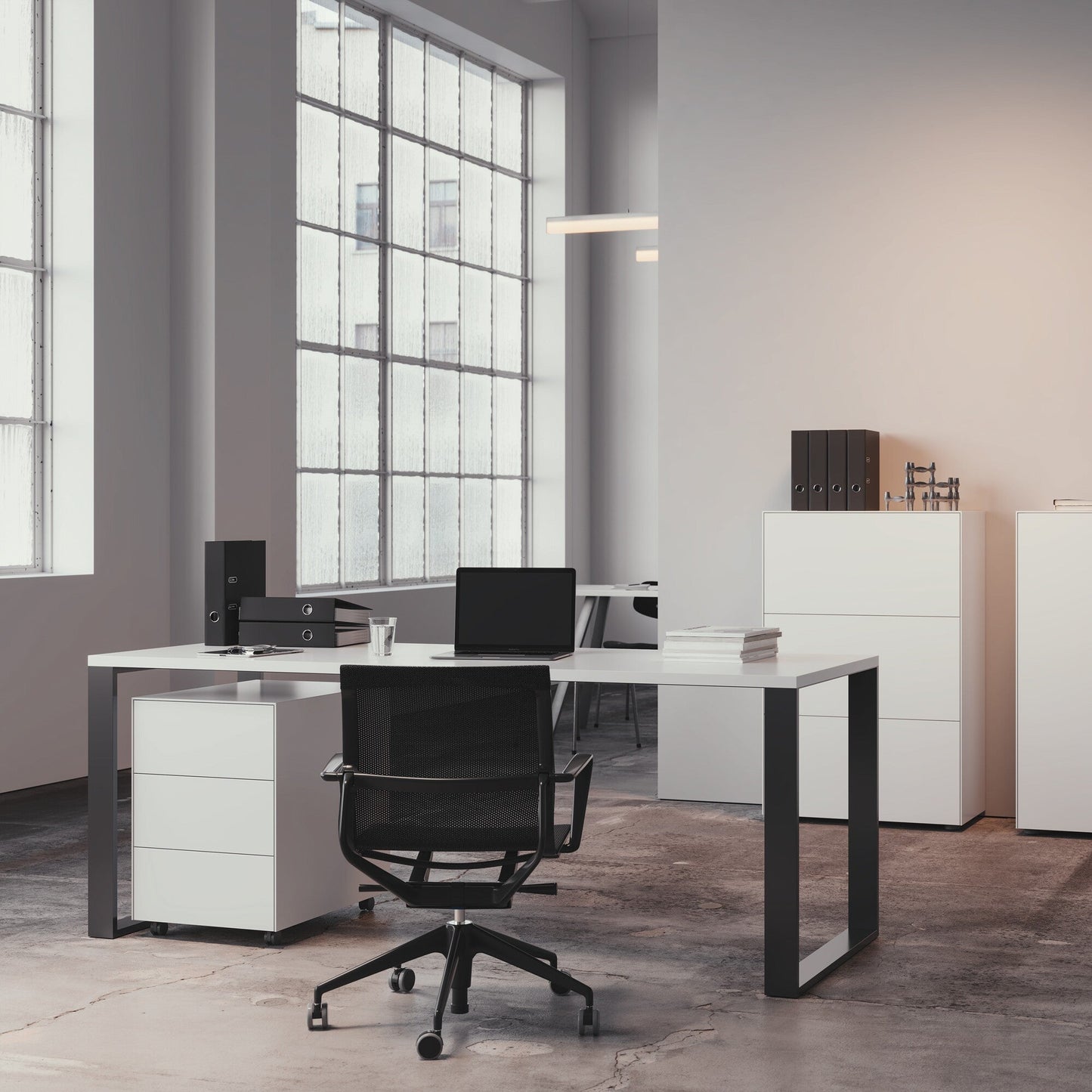 Nex Pur Office Schreibtisch 150x75x75cm Weiß