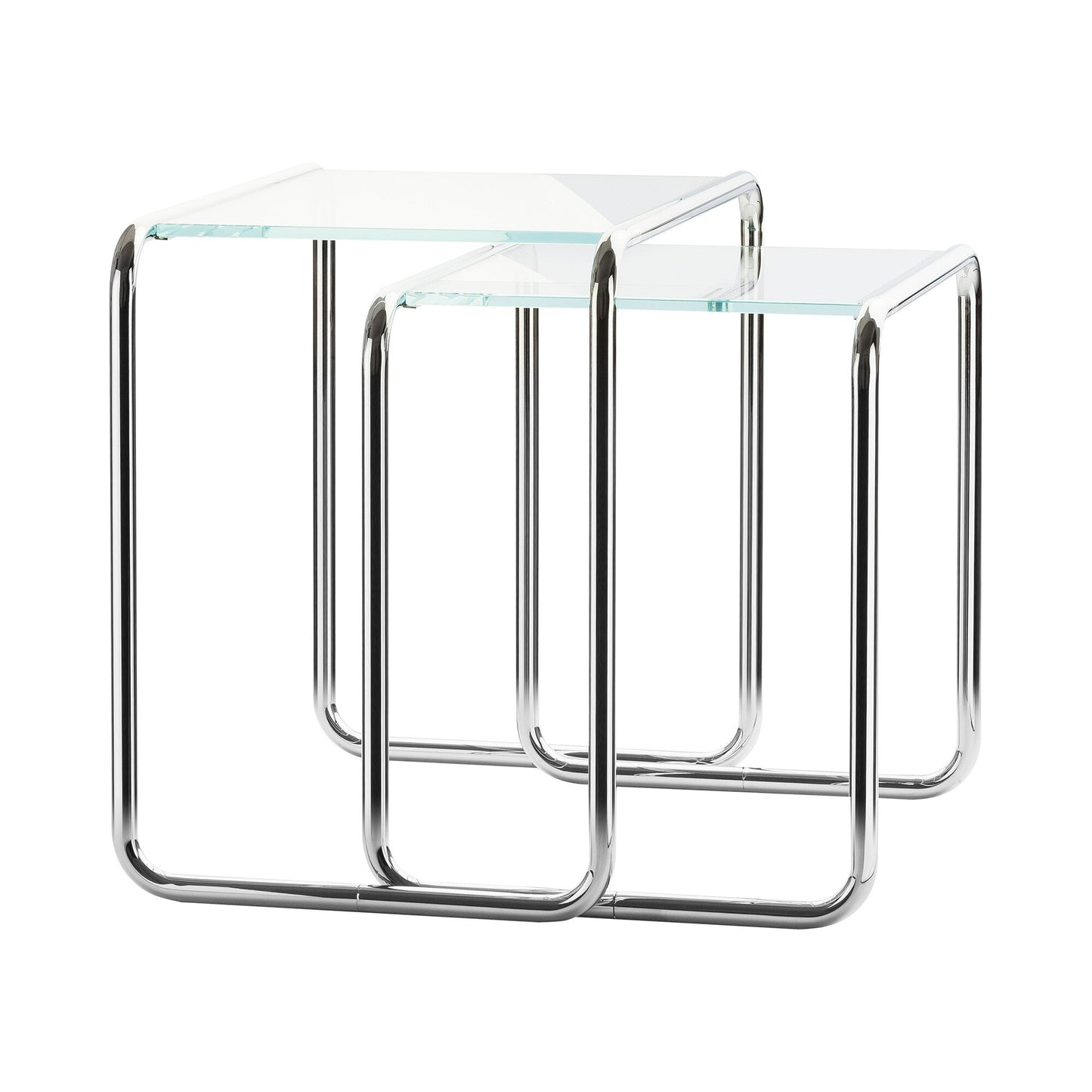 B 9 Beistelltisch 2er Set Glas