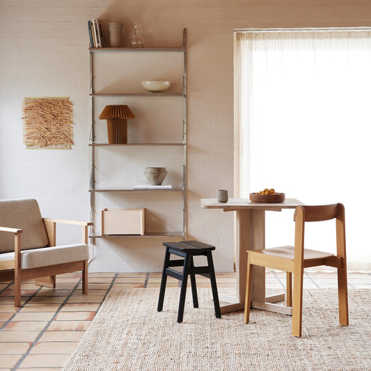 Quatrefoil Tisch 68x68cm Weiß