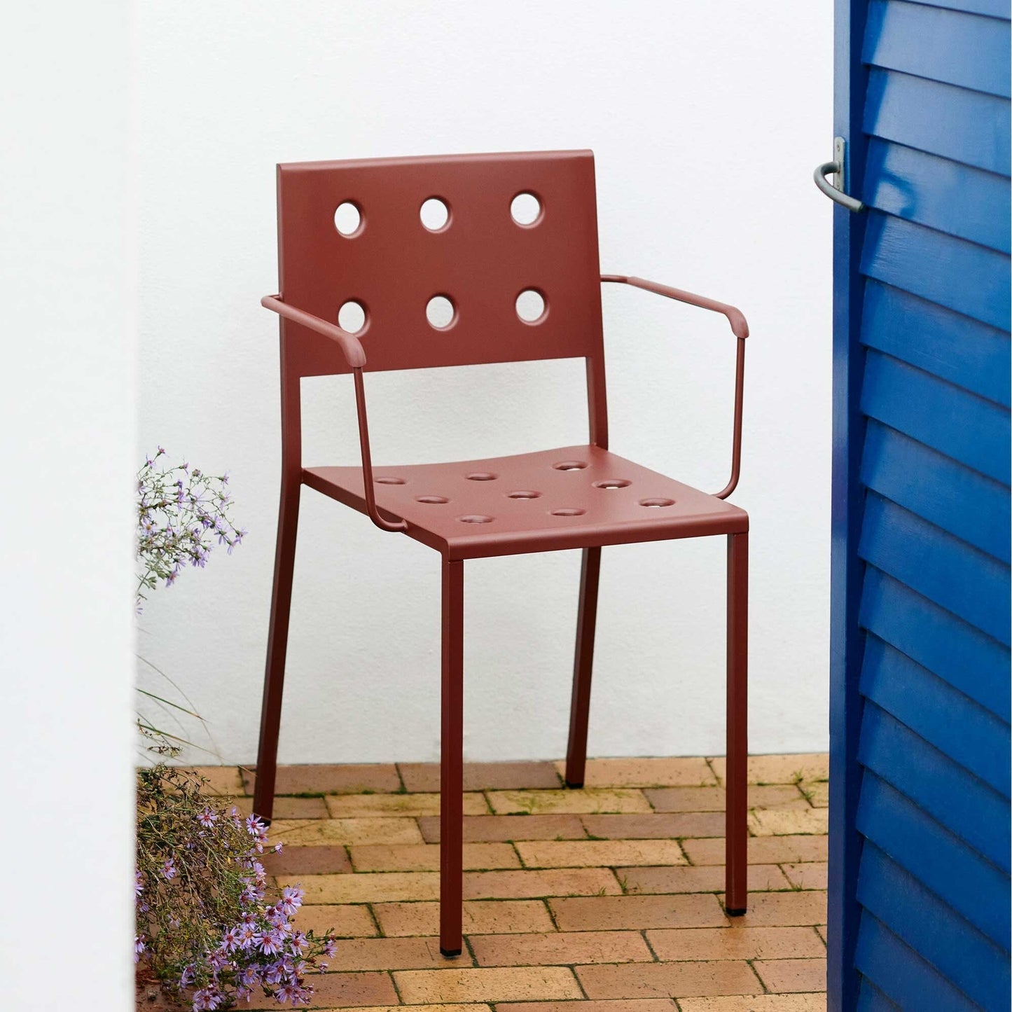Balcony Dining Gartenarmlehnstuhl Natur