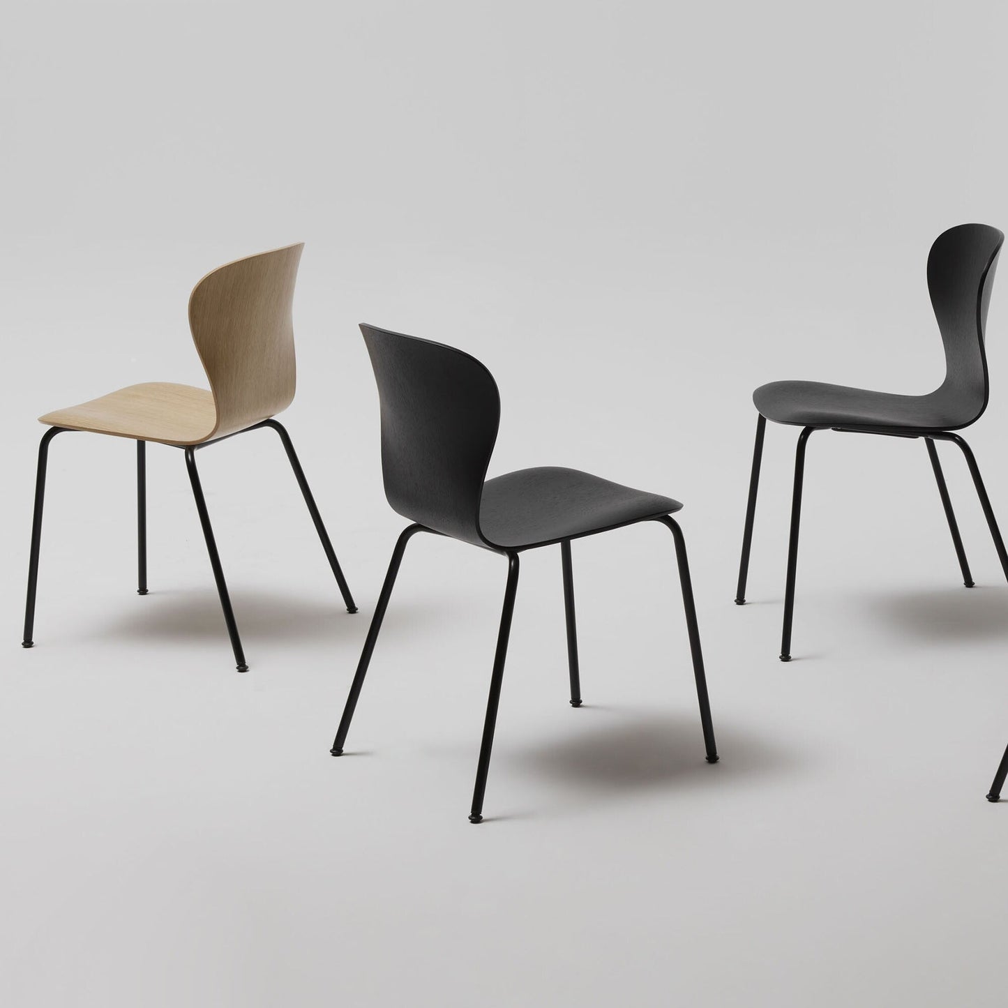 S 220 Stuhl Gestell schwarz Schwarz