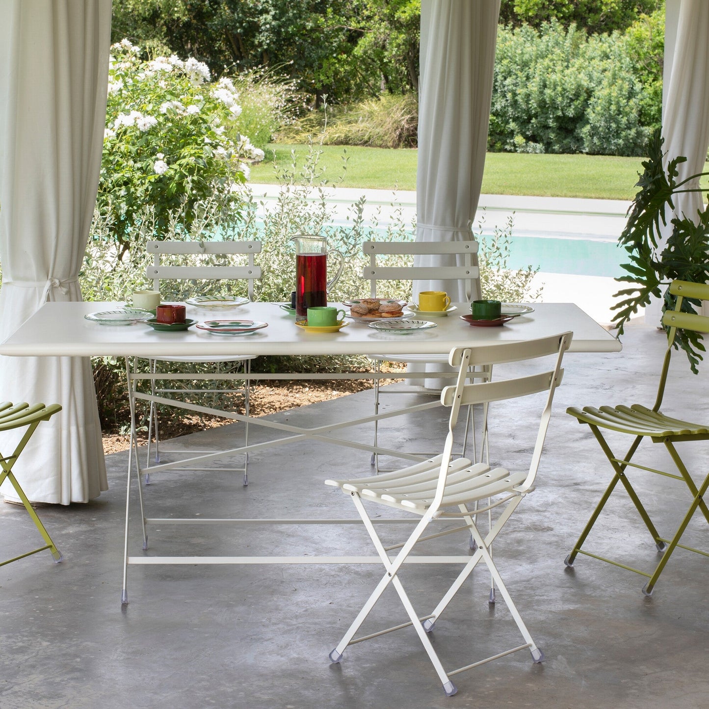 Arc en Ciel Gartenesstisch klappbar 110x70cm Taupe
