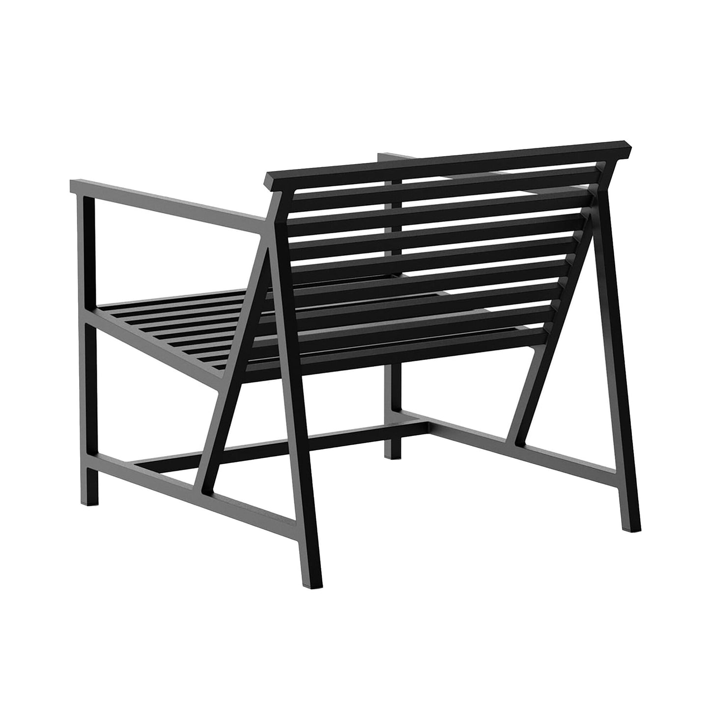 19 Outdoors Lounge Armlehnstuhl Schwarz