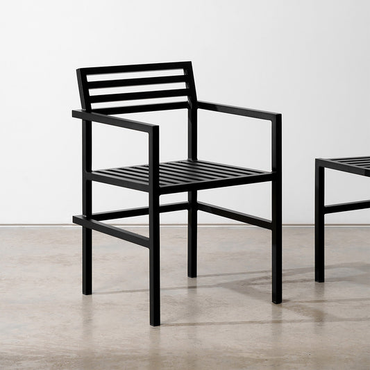 19 Outdoors Armlehnstuhl Schwarz