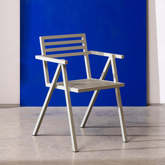 19 Outdoors Armlehnstuhl stapelbar Schwarz