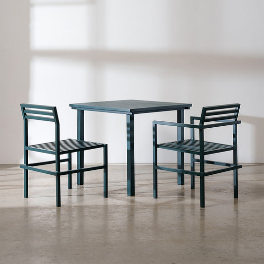 19 Outdoors Esstisch Stuhl Schwarz