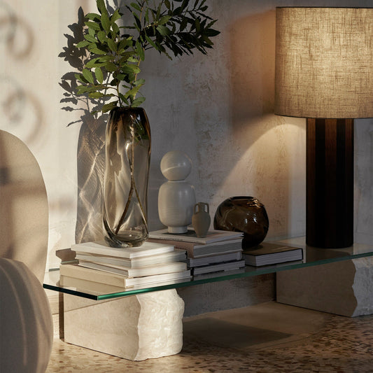 Mineral Couchtisch 160x46cm Weiß