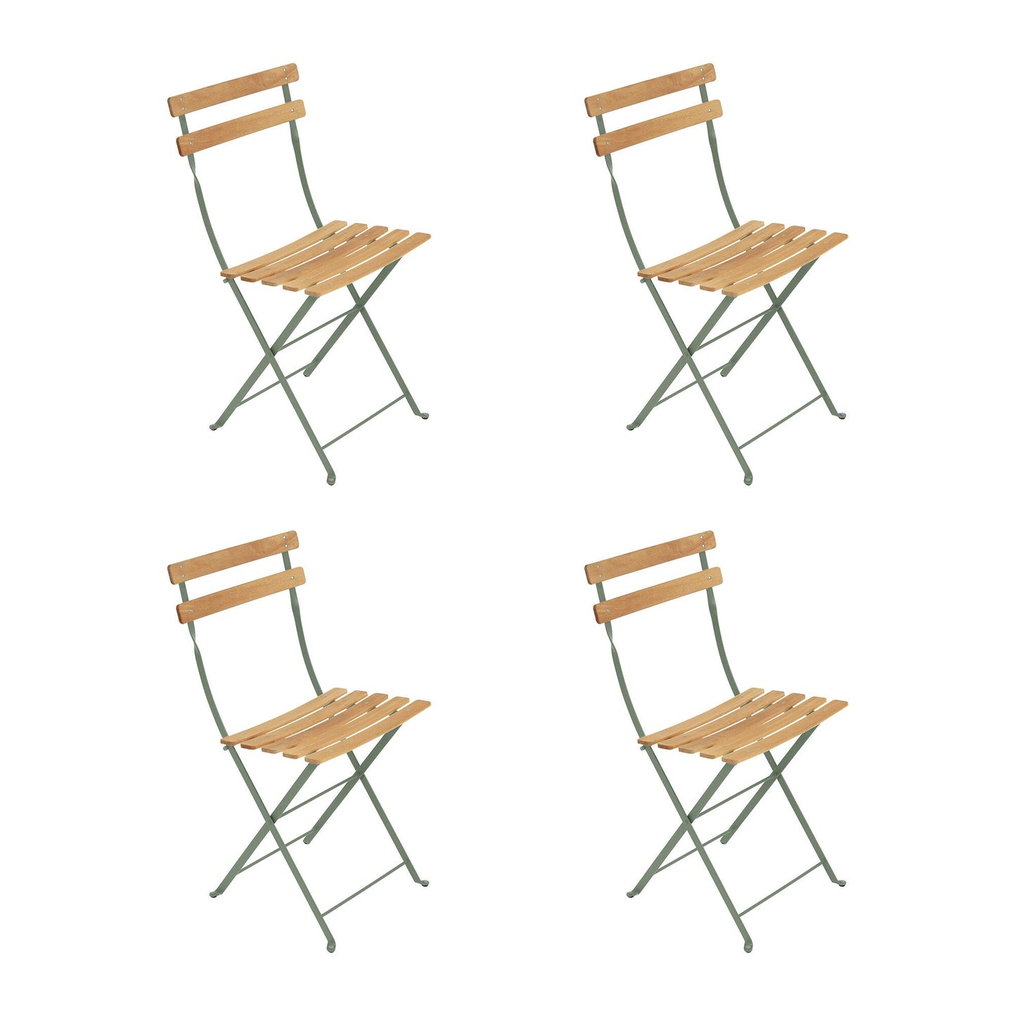 Bistro Naturel Klappstuhl 4er Set Natur