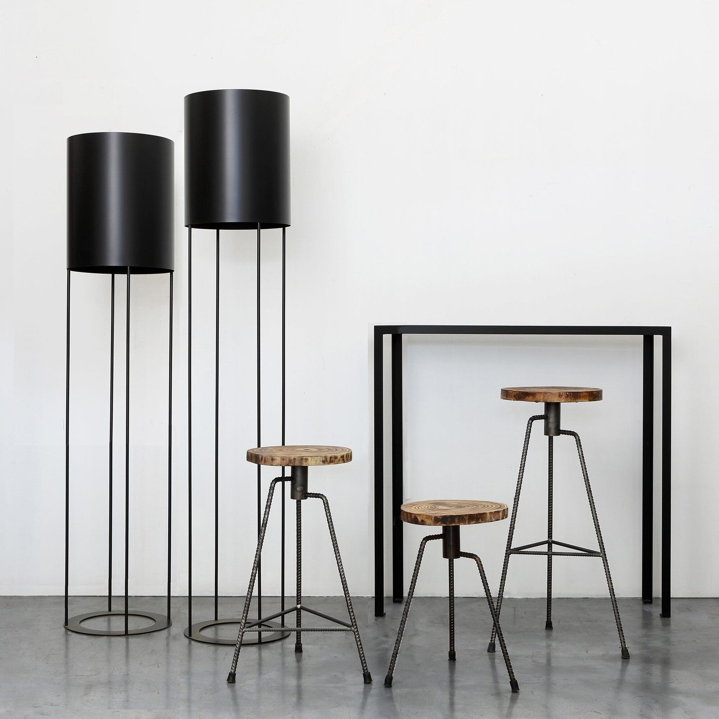 Slim Konsolentisch H 100cm Schwarz
