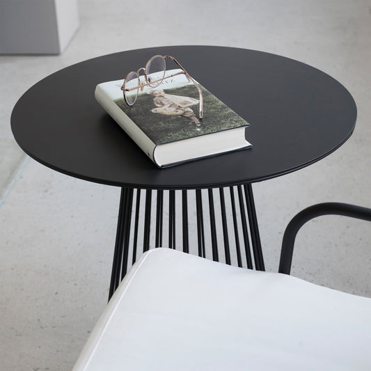 Garbo Beistelltisch Ø 40cm Schwarz