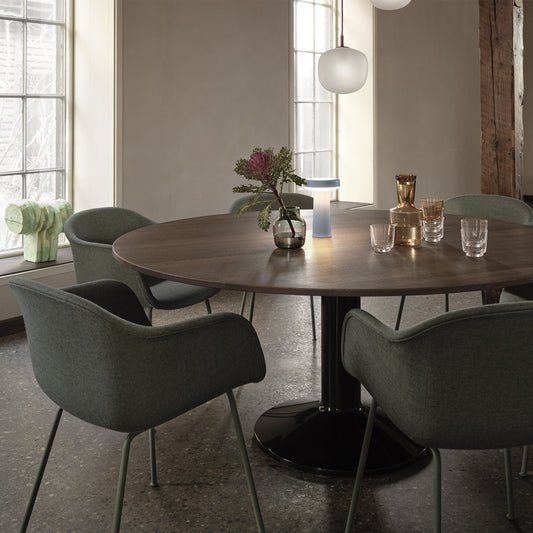 Midst Esstisch Ø160cm Eiche dunkel Schwarz