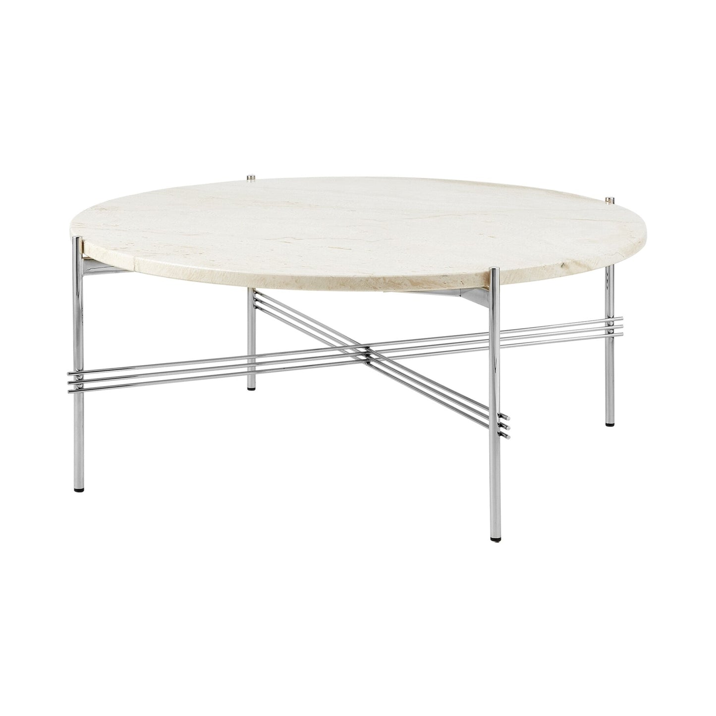 TS Couchtisch Ø 80cm Weiß
