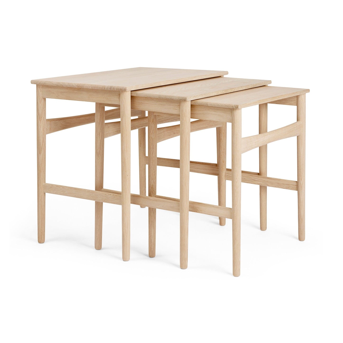 CH004 Nesting Tables 3er Set Weiß