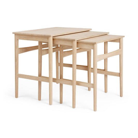 CH004 Nesting Tables 3er Set Weiß