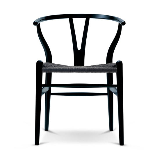 CH24 Wishbone Chair Gestell Buche Schwarz