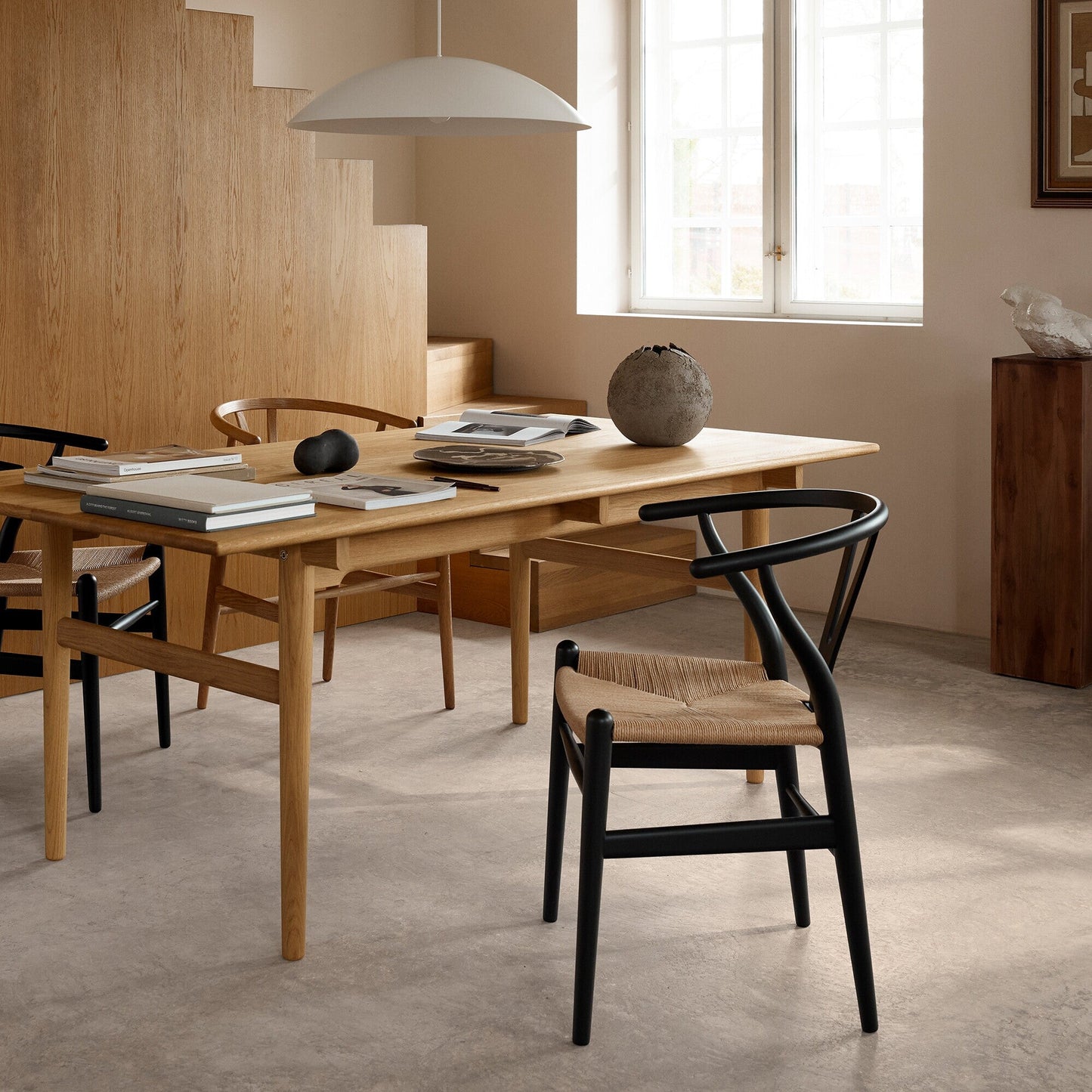 CH24 Soft Wishbone Chair Gestell Buche Natur