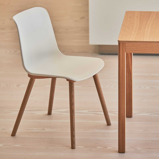 Schäl Tisch 70x70cm Weiß