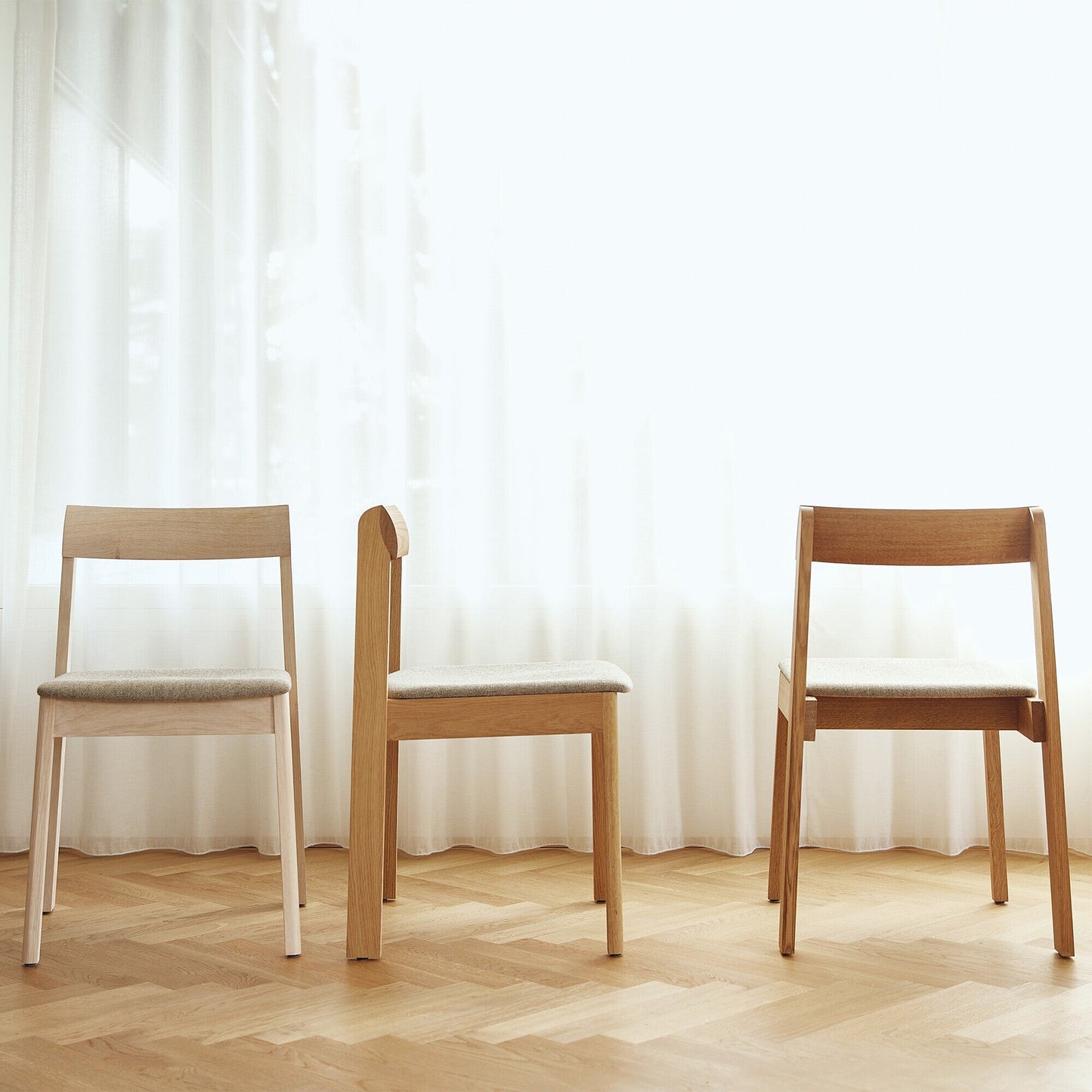 Blueprint Stuhl mit Sitzpolster Schwarz