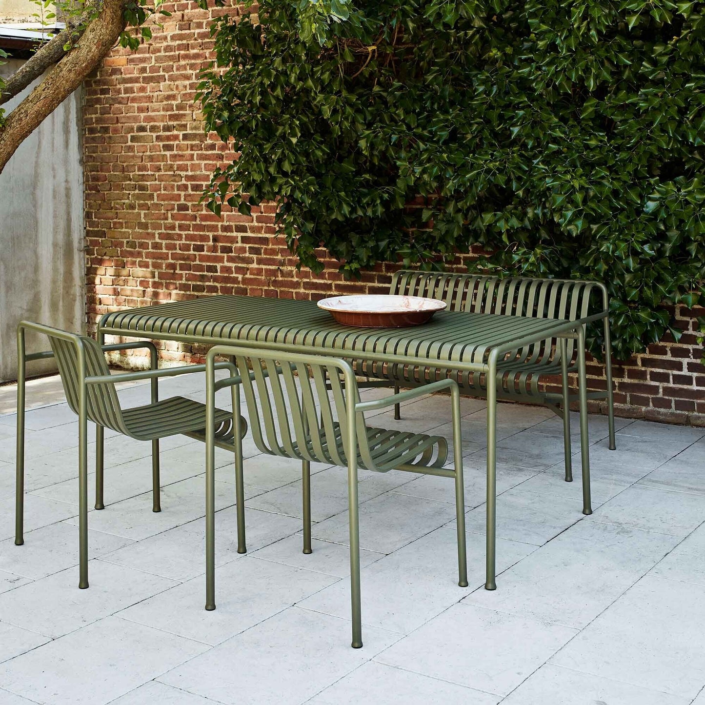 Special Edition Palissade Gartentisch 170x90cm Weiß