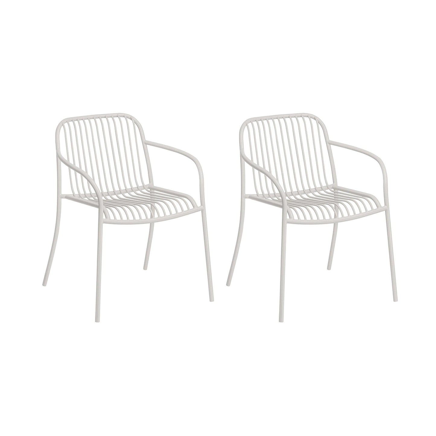 Yua Wire Outdoor Armlehnstuhl 2er Set