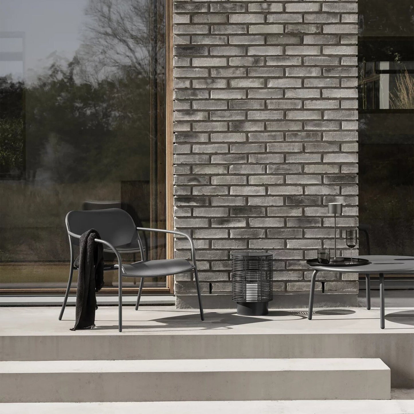 Yua Outdoor Loungesessel 2er Set Weiß