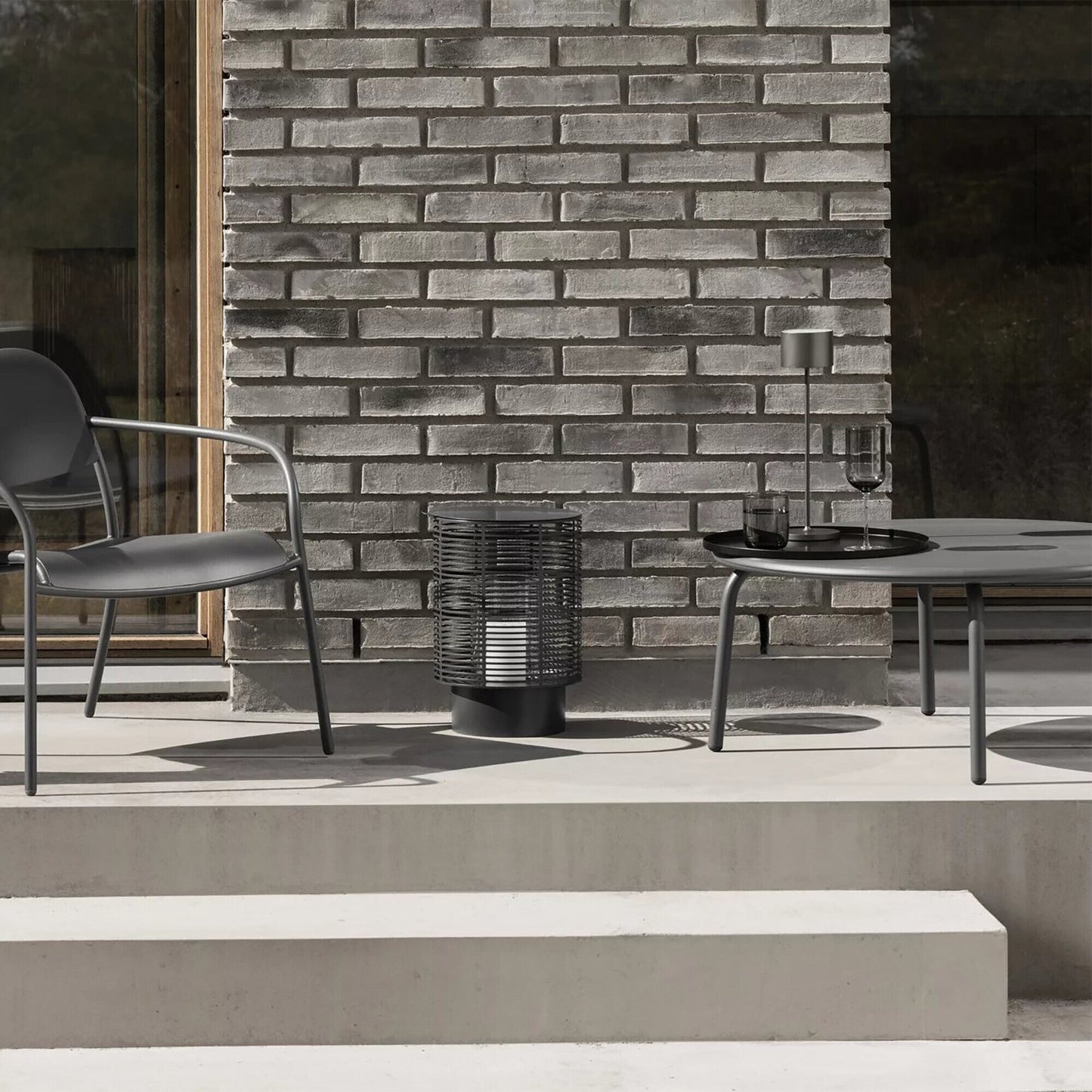 Yua Outdoor Loungetisch Ø 80cm Natur