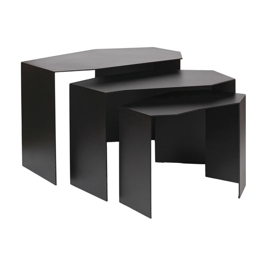 Shard Cluster Satztisch 3er Set Schwarz