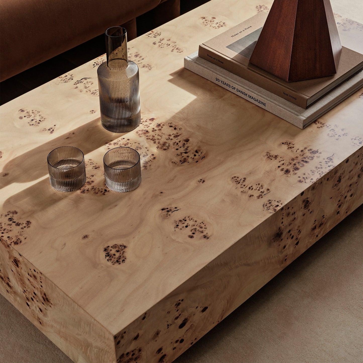 Burl Couchtisch Natur