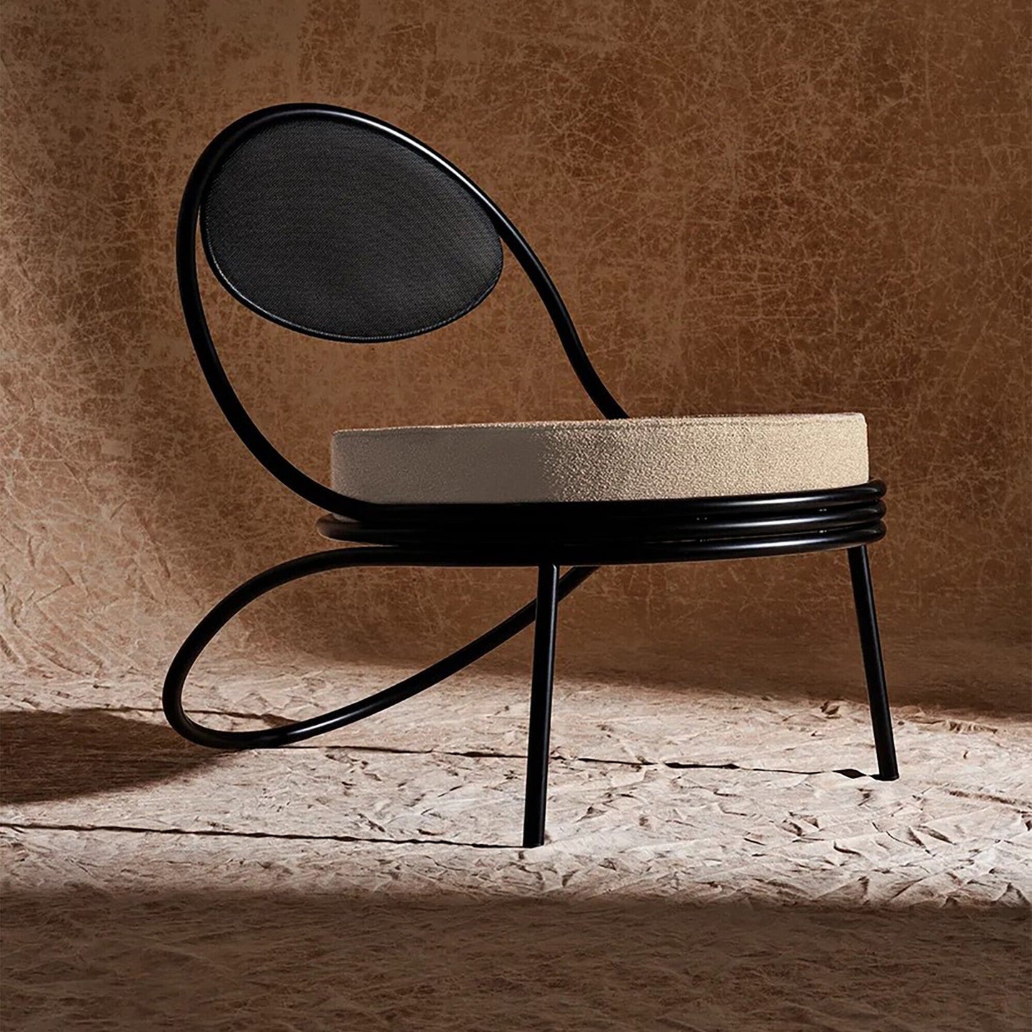 Copacabana Outdoor Lounge Stuhl Schwarz