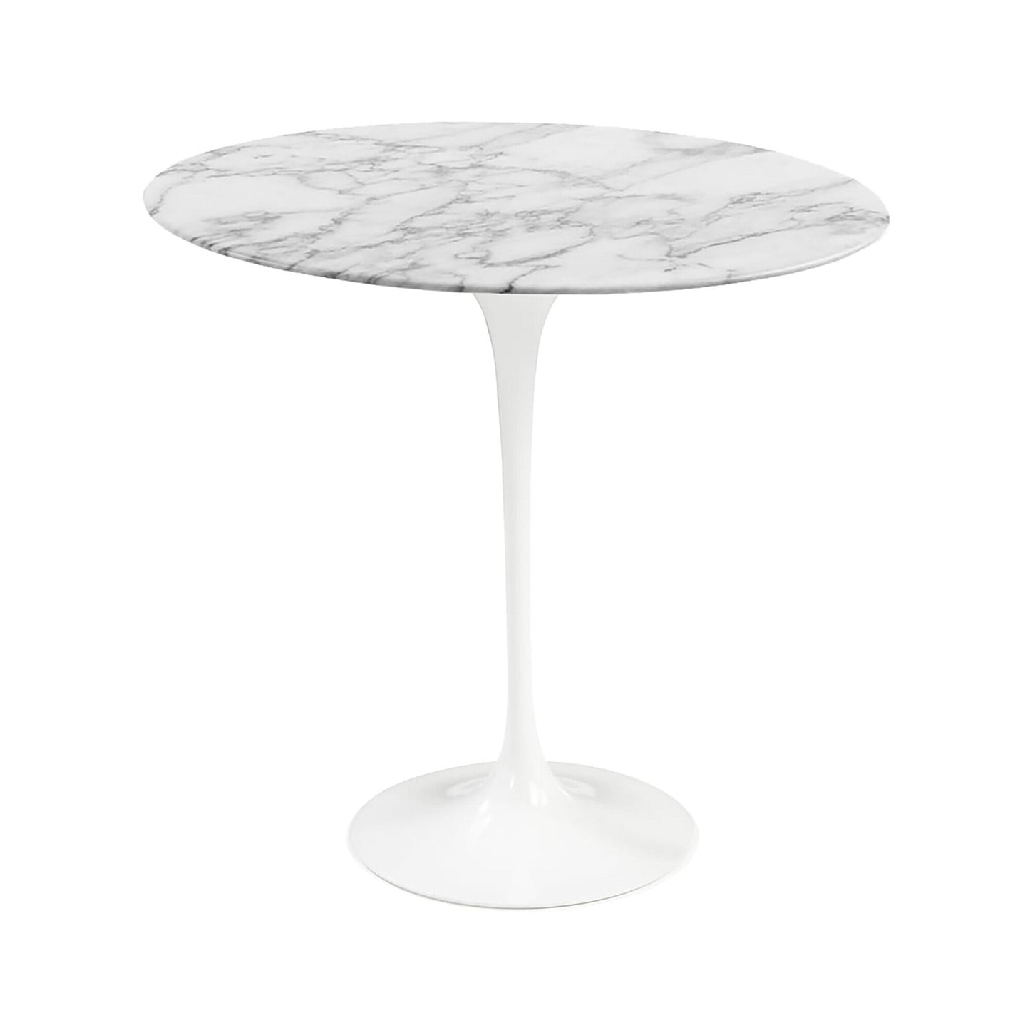 Saarinen Beistelltisch Ø 51cm Marmor Weiß