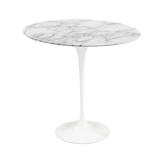 Saarinen Beistelltisch Ø 51cm Marmor Weiß