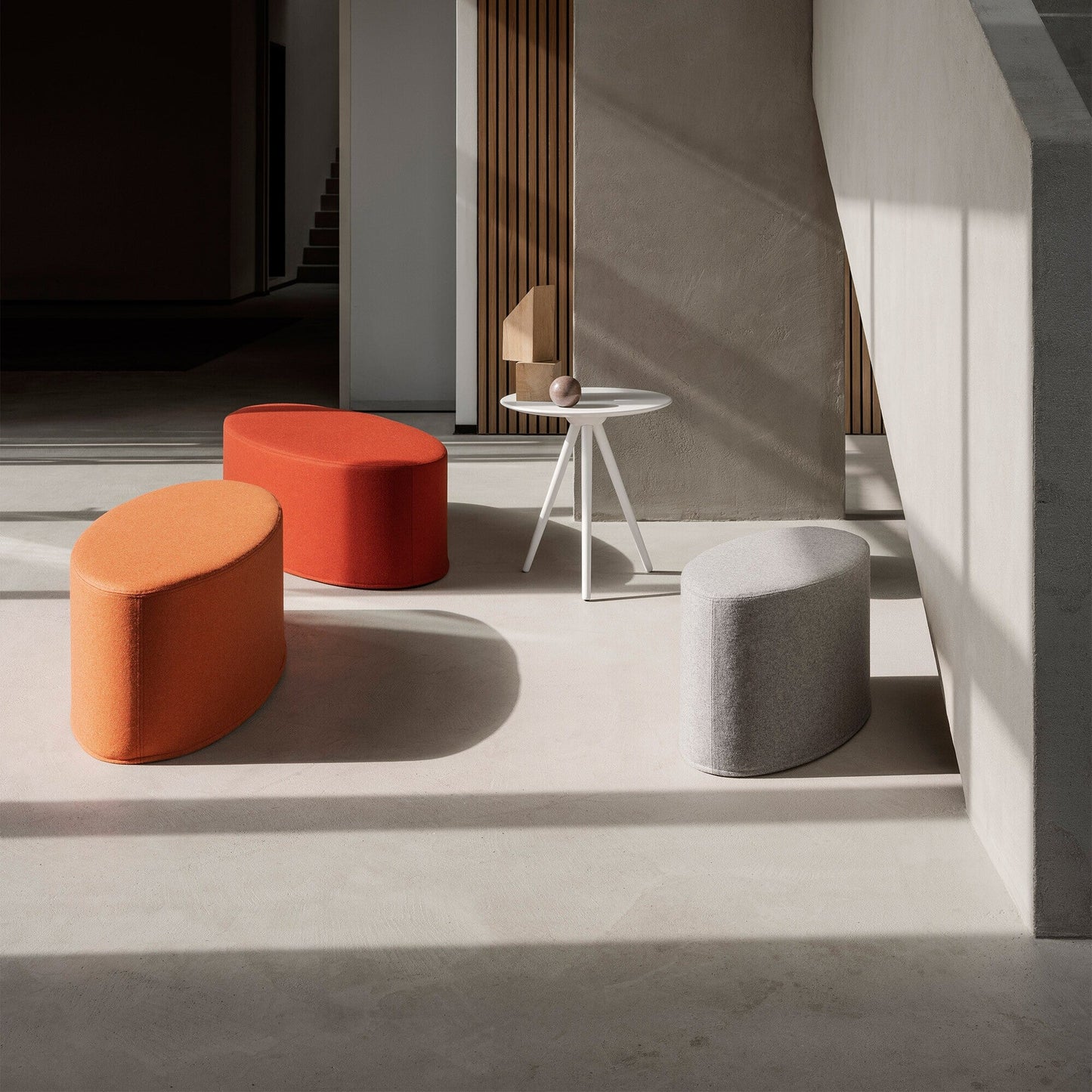 Bon-Bon Pouf S Hellgrau