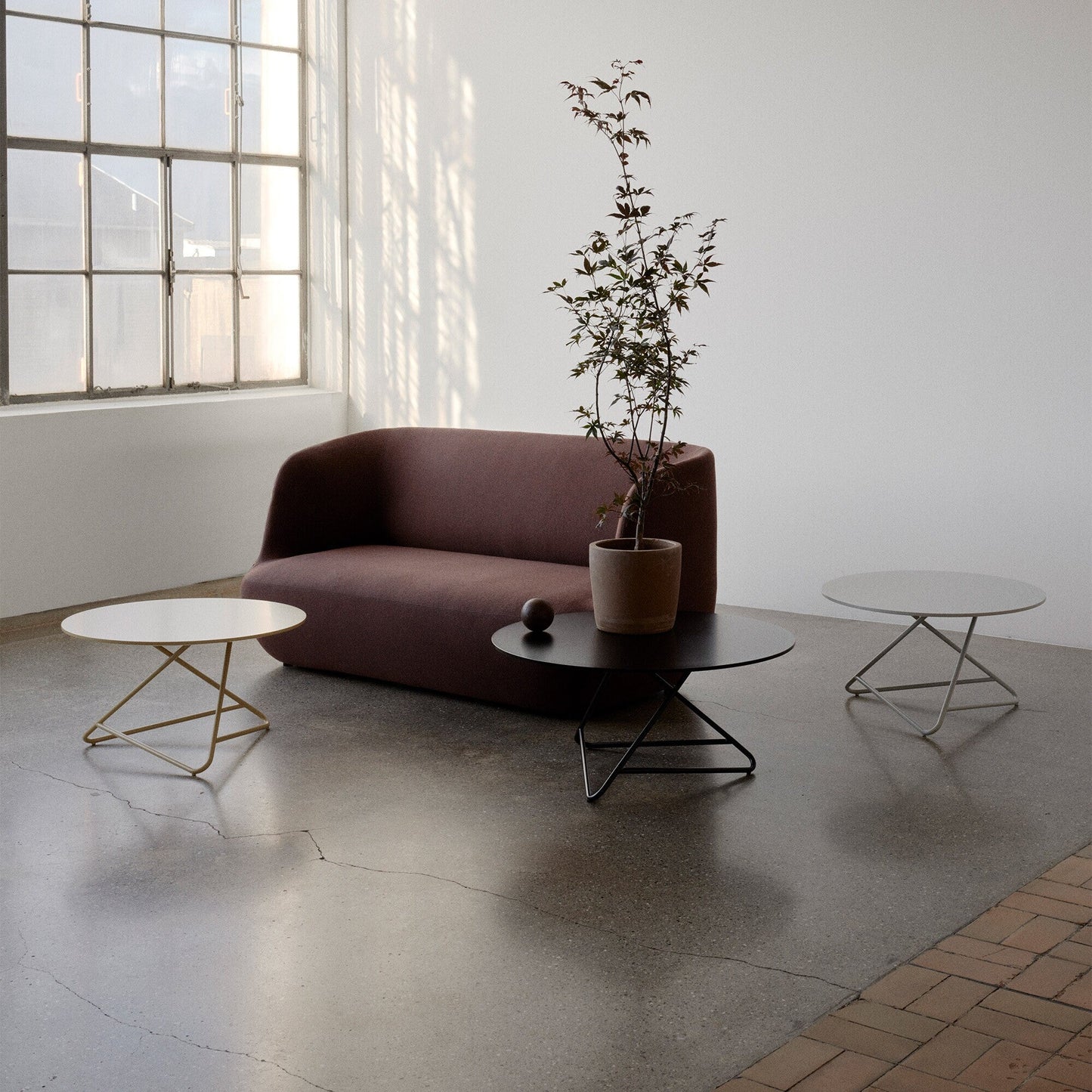 Tribeca Beistelltisch Ø75cm Weiß
