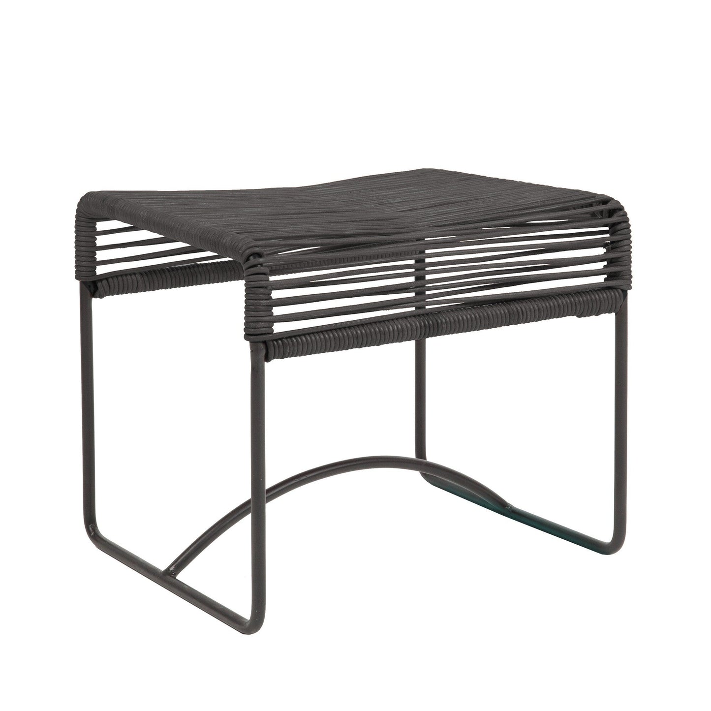 Acapulco Hocker Leder Schwarz