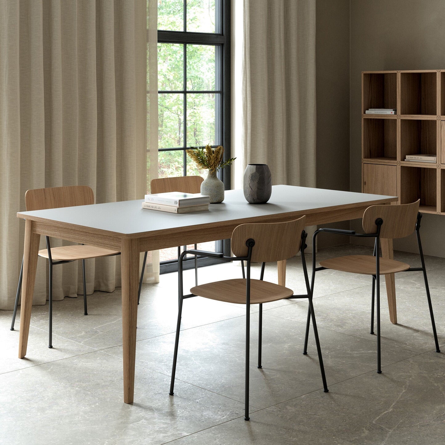T11 Esstisch 220x95cm Weiß
