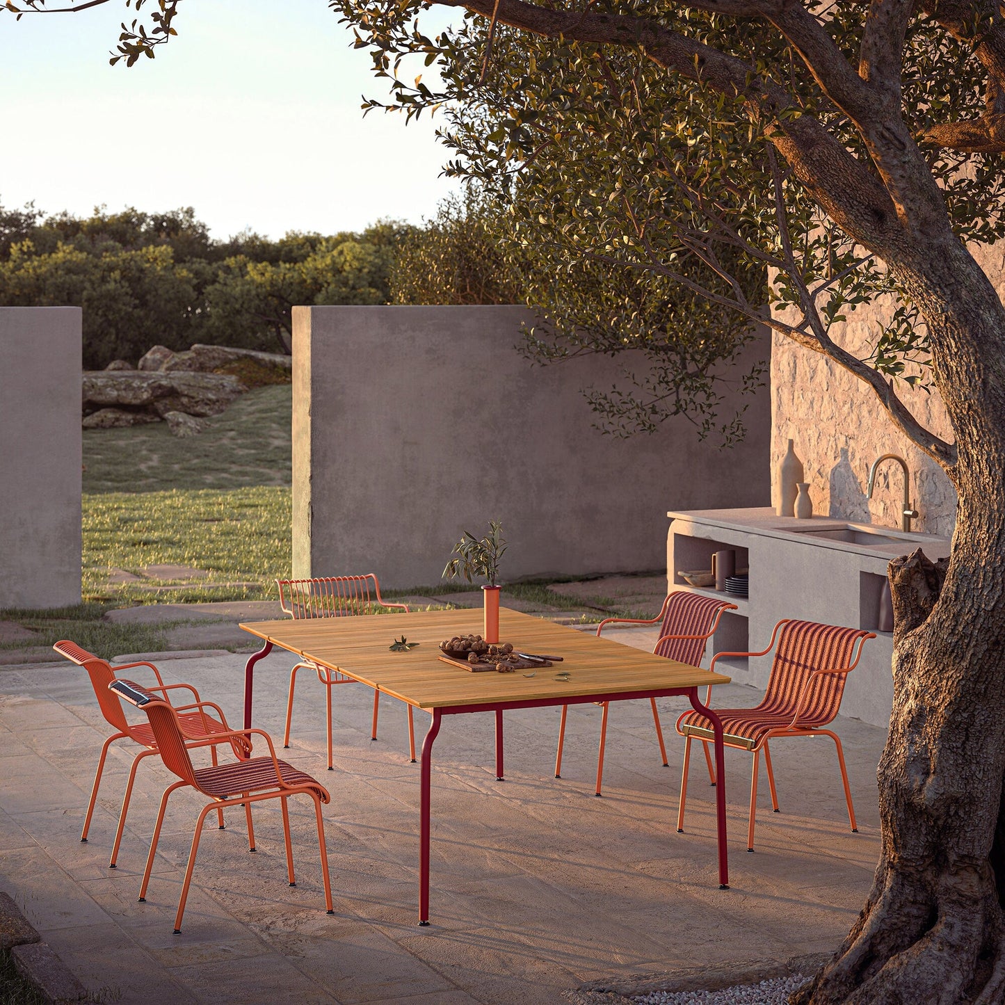 South Gartenesstisch 200x120cm Teak