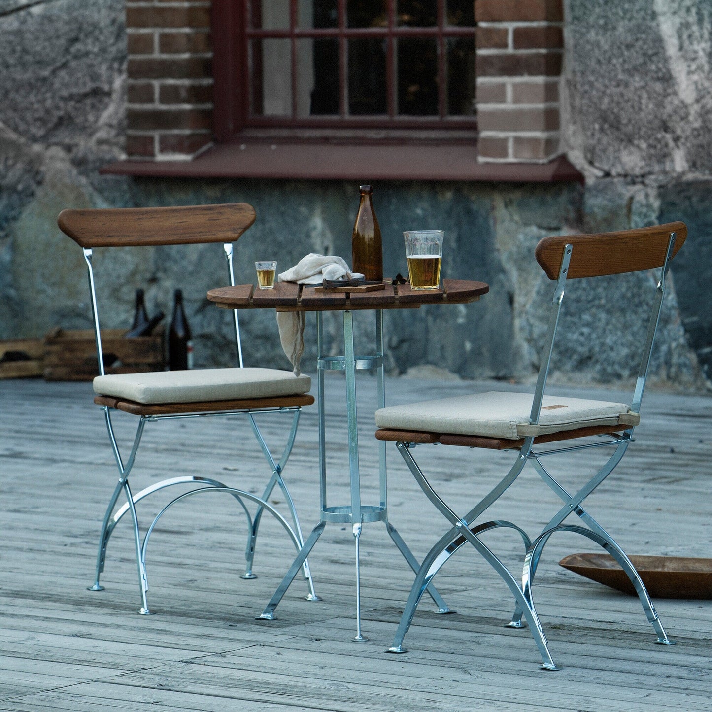 Bryggeri Gartenesstisch klappbar Ø60cm Teak