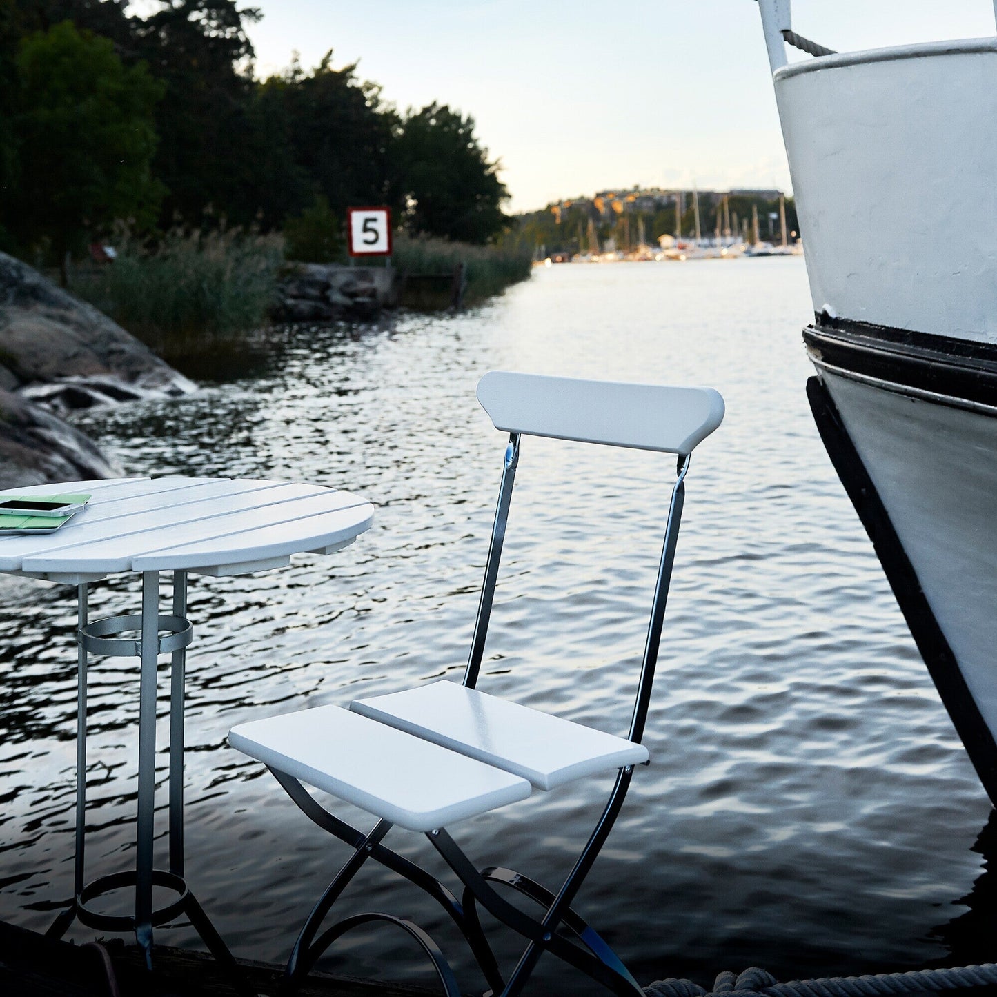 Bryggeri Gartenesstisch klappbar Ø60cm Eiche