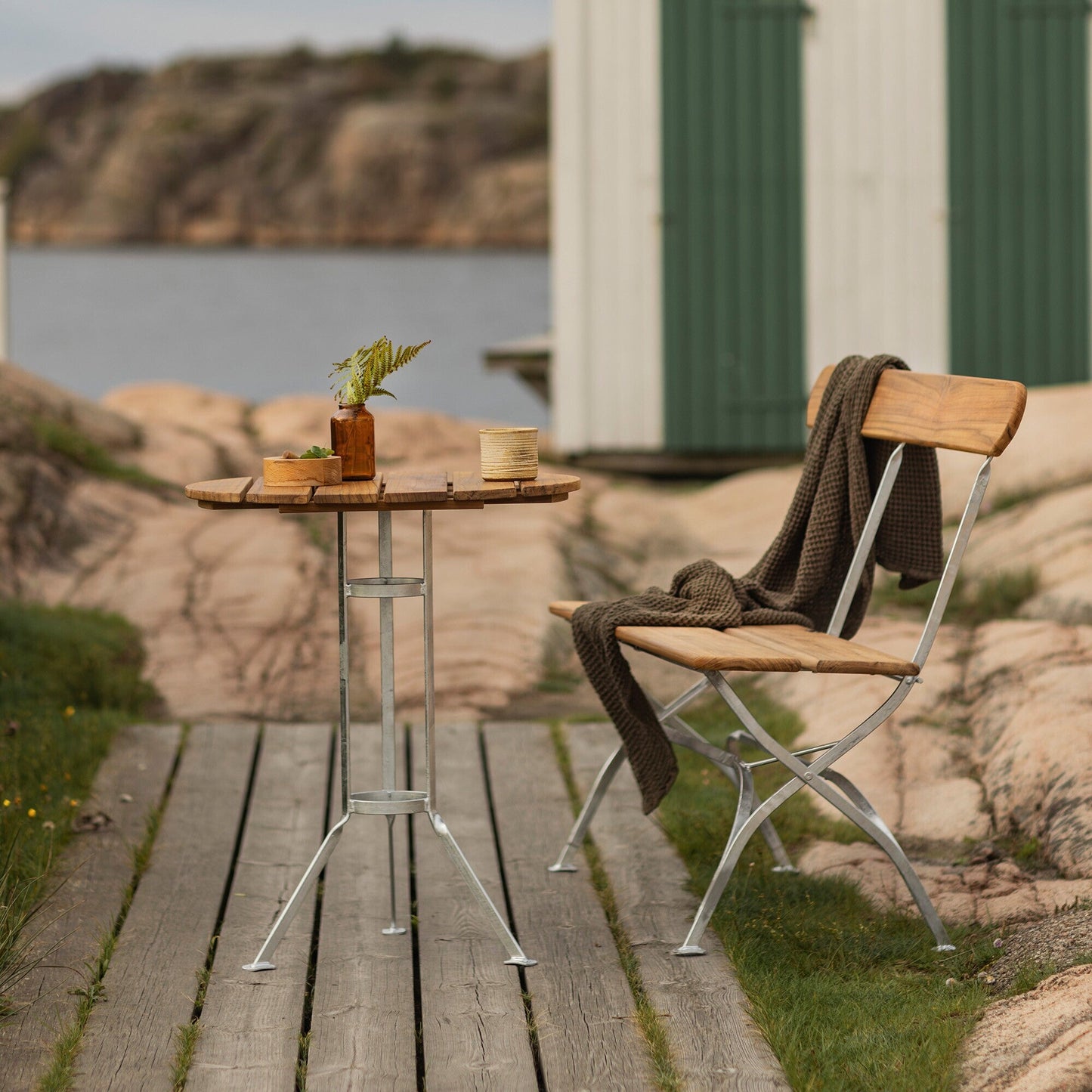Bryggeri Gartenesstisch klappbar Ø60cm Teak