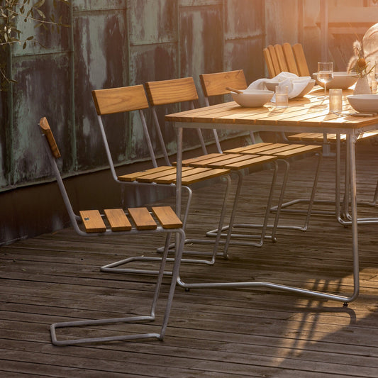 1 Gartenstuhl Teak Natur