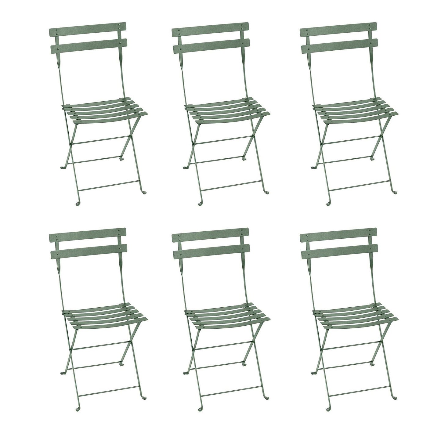 Bistro Metall Klappstuhl 6er Set Kaktus