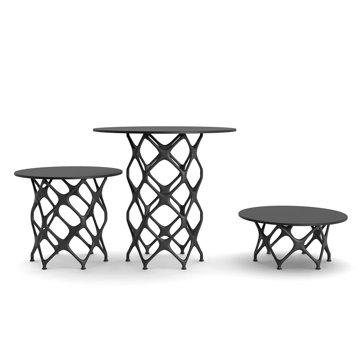 X System Tisch Ø 80cm Schwarz