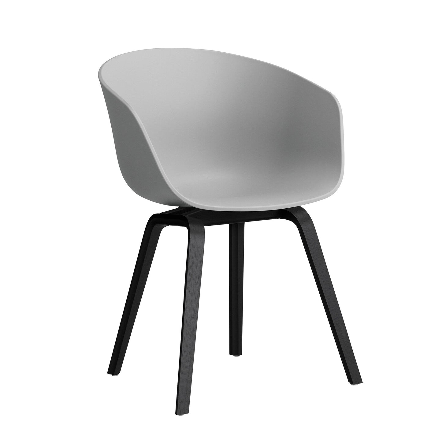 About a Chair AAC 22 2.0 Armlehnstuhl Eiche schwarz lackiert Schwarz