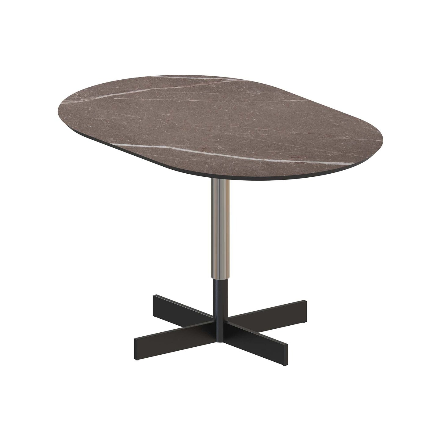 Bibò Beistelltisch H 37cm Marmor Schwarz