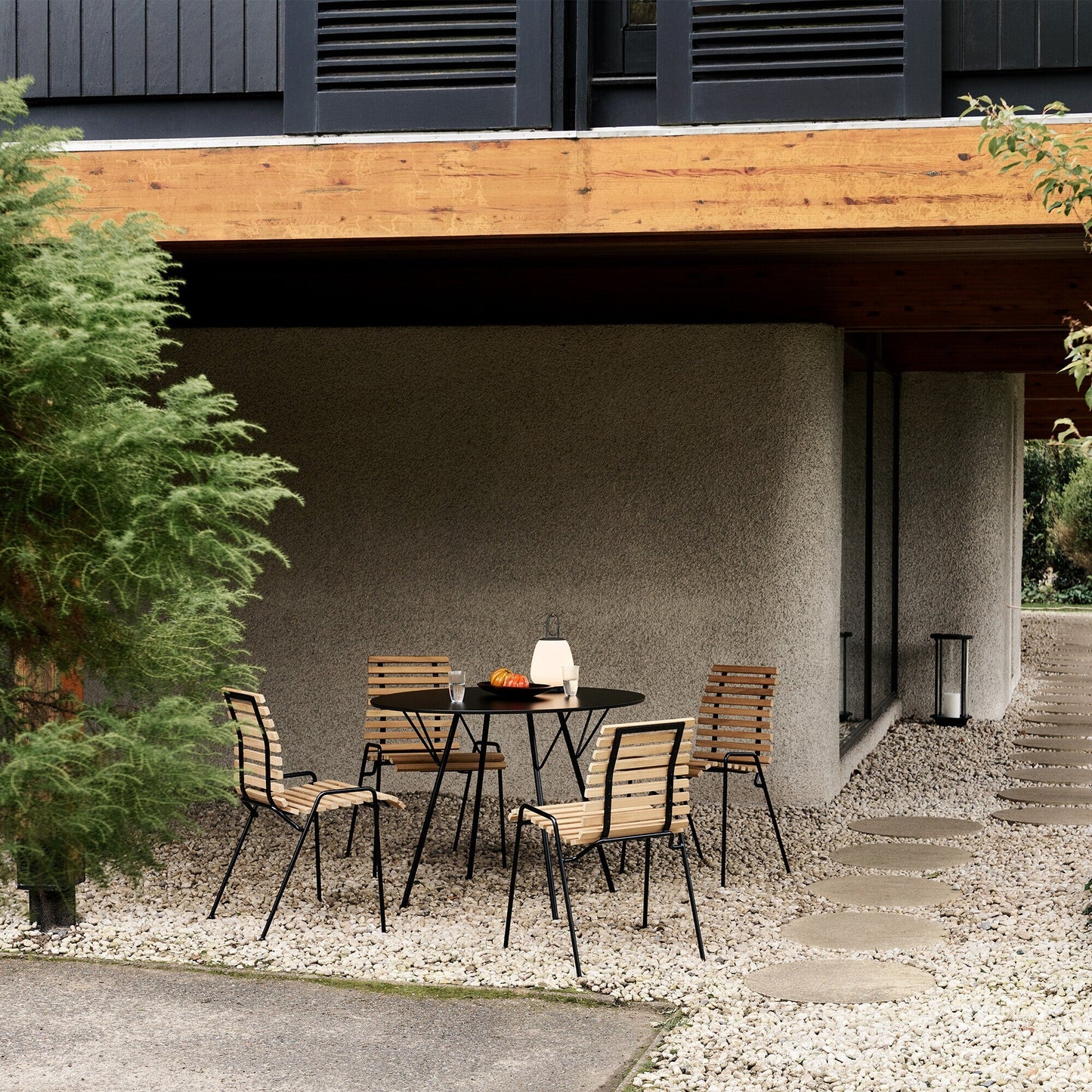 Royal Festival Hall RD4 Terrasse Stuhl Weiß